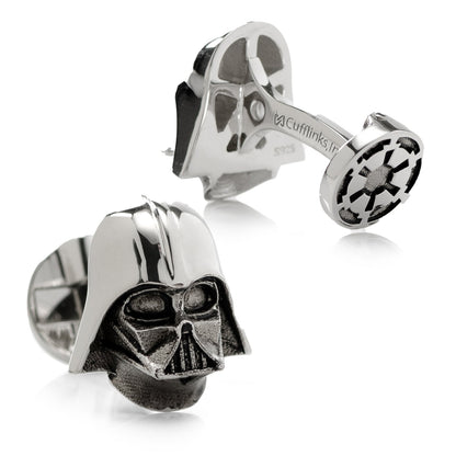 Star Wars Darth Vader Sterling Silver 3D Cufflinks by Cufflinks.com