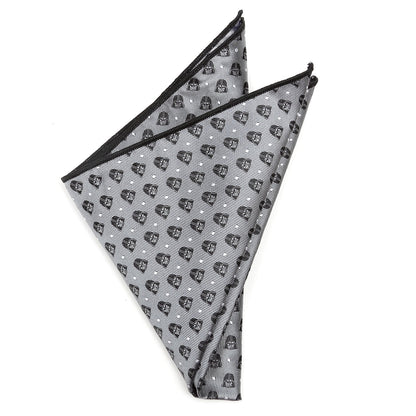 Star Wars Darth Vader Gray Polka Dot Bow Tie and Pocket Square Gift Set