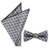 Star Wars Darth Vader Gray Polka Dot Bow Tie and Pocket Square Gift Set by Cufflinks.com