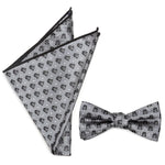 Star Wars Darth Vader Gray Polka Dot Bow Tie and Pocket Square Gift Set
