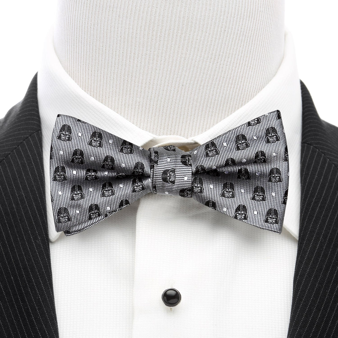 Star Wars Darth Vader Gray Polka Dot Bow Tie by Cufflinks.com