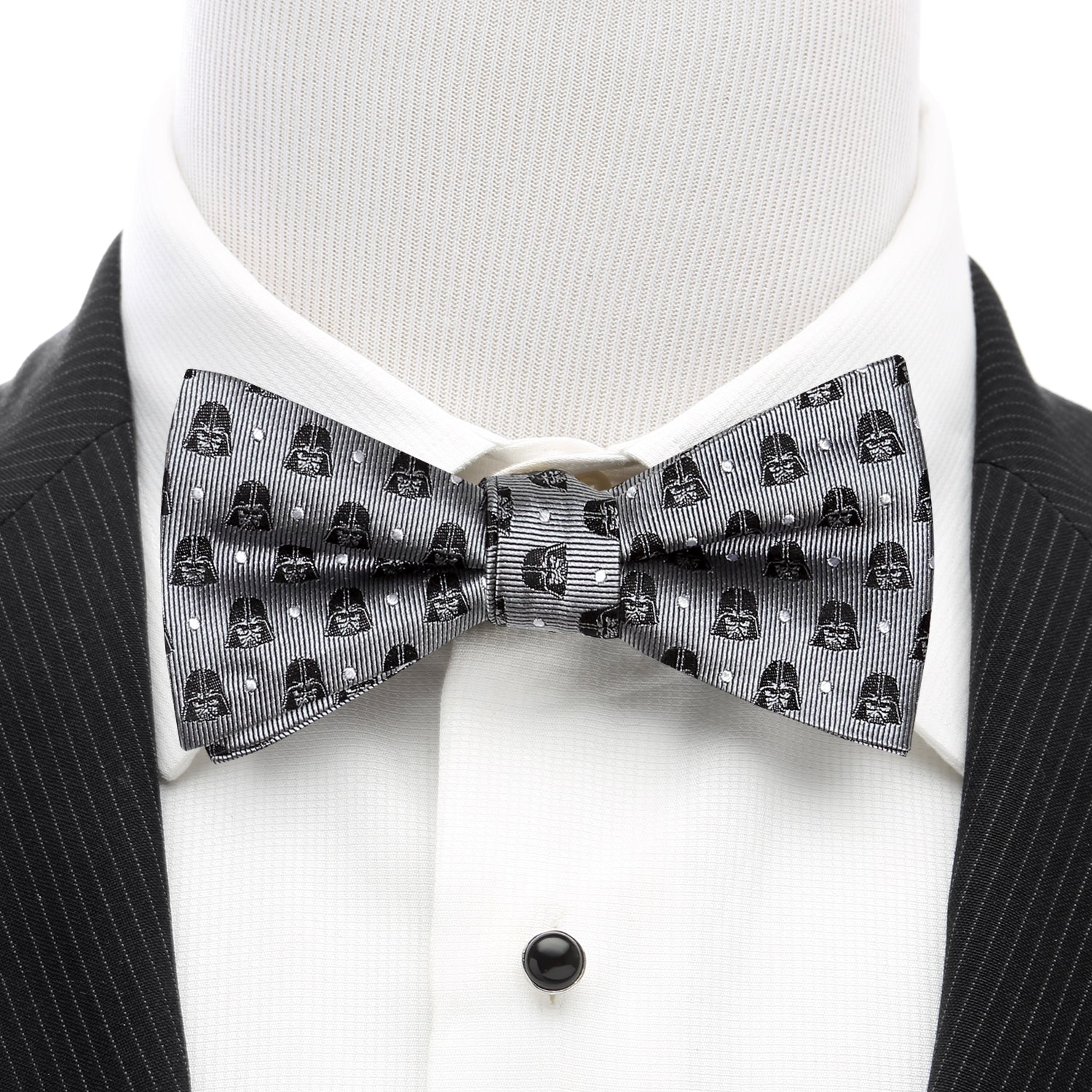 Star Wars Darth Vader Gray Polka Dot Bow Tie by Cufflinks.com