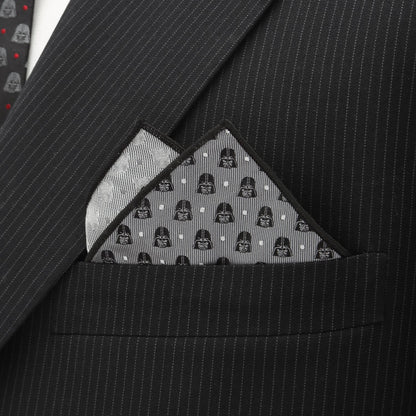 Star Wars Darth Vader Gray Polka Dot Pocket Square by Cufflinks.com