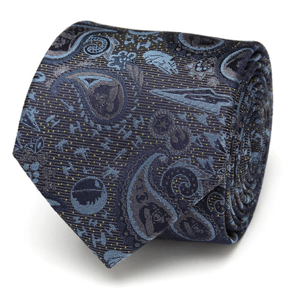 Star Wars Darth Vader Blue and Gray Paisley Tie and Bracelet Gift Set