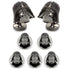 Star Wars Darth Vader Crystal 3D Cufflinks and 5-Stud Set by Cufflinks.com
