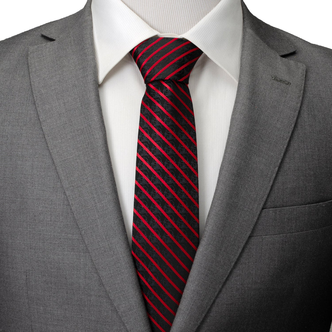 Star Wars Darth Vader Red and Black Striped Tie by Cufflinks.com