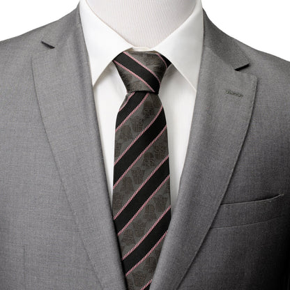 Star Wars Darth Vader Black and Gray Striped Tie by Cufflinks.com