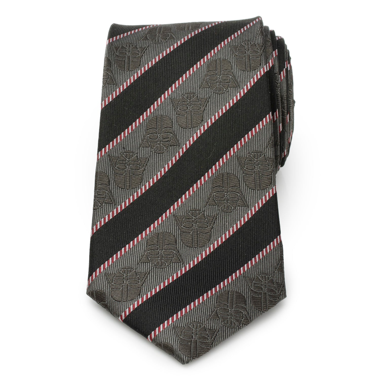 Star Wars Darth Vader Black and Gray Striped Tie by Cufflinks.com