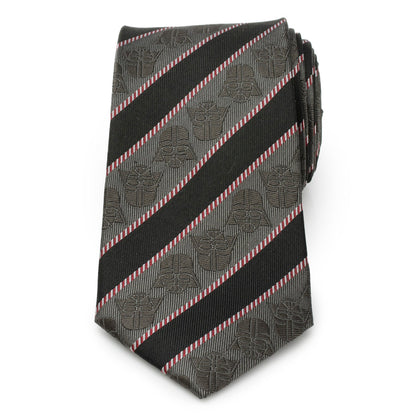 Star Wars Darth Vader Black and Gray Striped Tie by Cufflinks.com