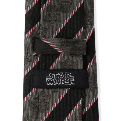 Star Wars Darth Vader Black and Gray Striped Tie by Cufflinks.com