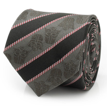 Star Wars Darth Vader Black and Gray Striped Tie by Cufflinks.com
