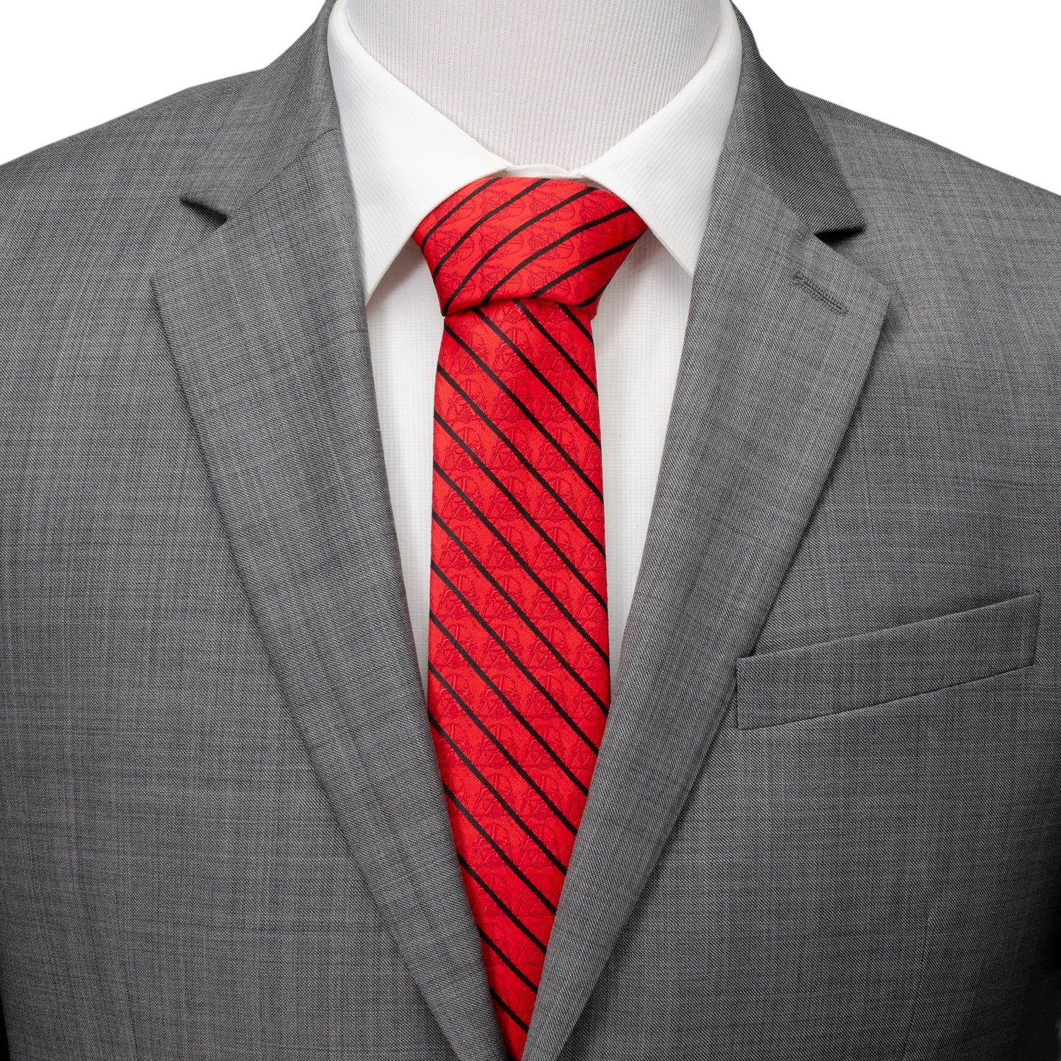 Star Wars Darth Vader Red and Black Striped Tie by Cufflinks.com