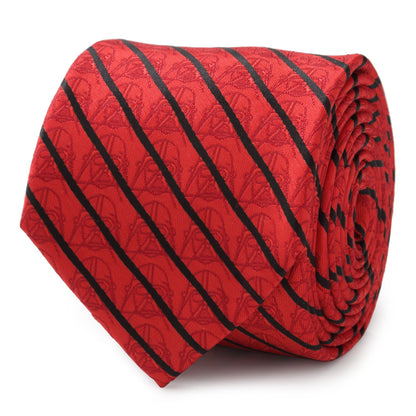 Star Wars Darth Vader Red and Black Striped Tie by Cufflinks.com