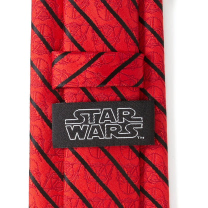 Star Wars Darth Vader Red and Black Striped Tie by Cufflinks.com