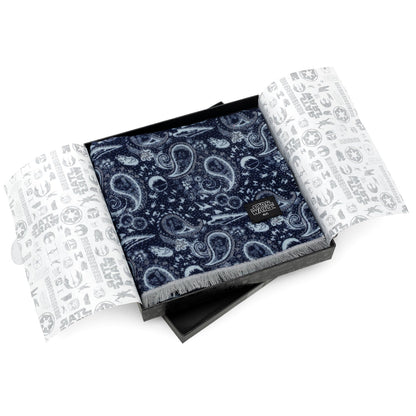 Star Wars Darth Vader Blue and Gray Paisley Scarf by Cufflinks.com