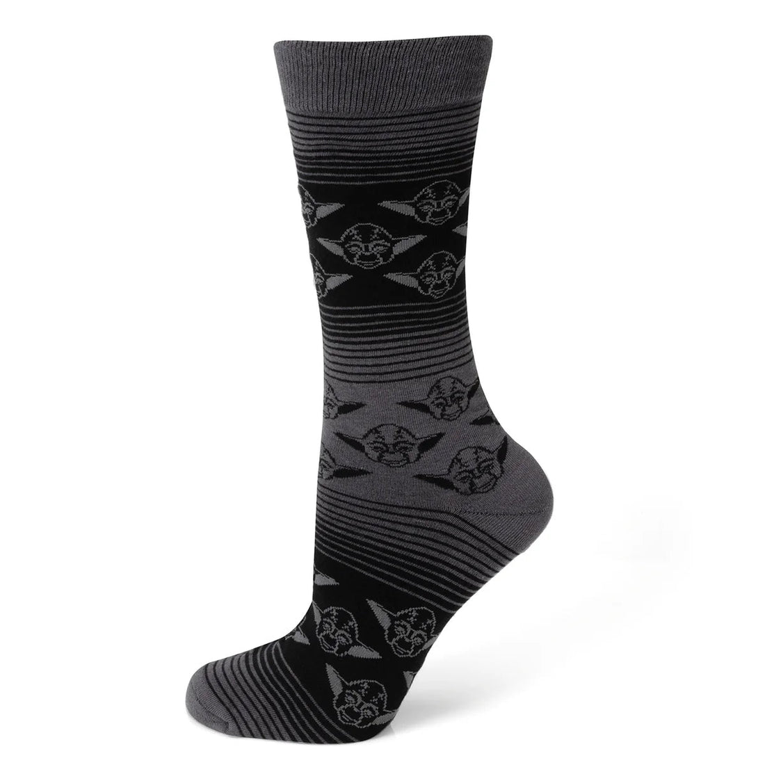 Star Wars Yoda Black Charcoal Dress Socks and Jedi Crest Lapel Pin Gift Set  DestGlow