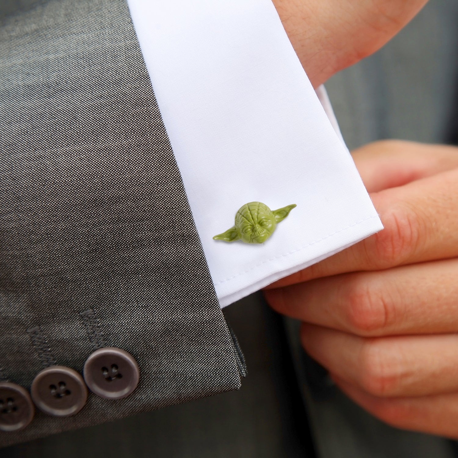 Star Wars Yoda 3D Cufflinks by Cufflinks.com