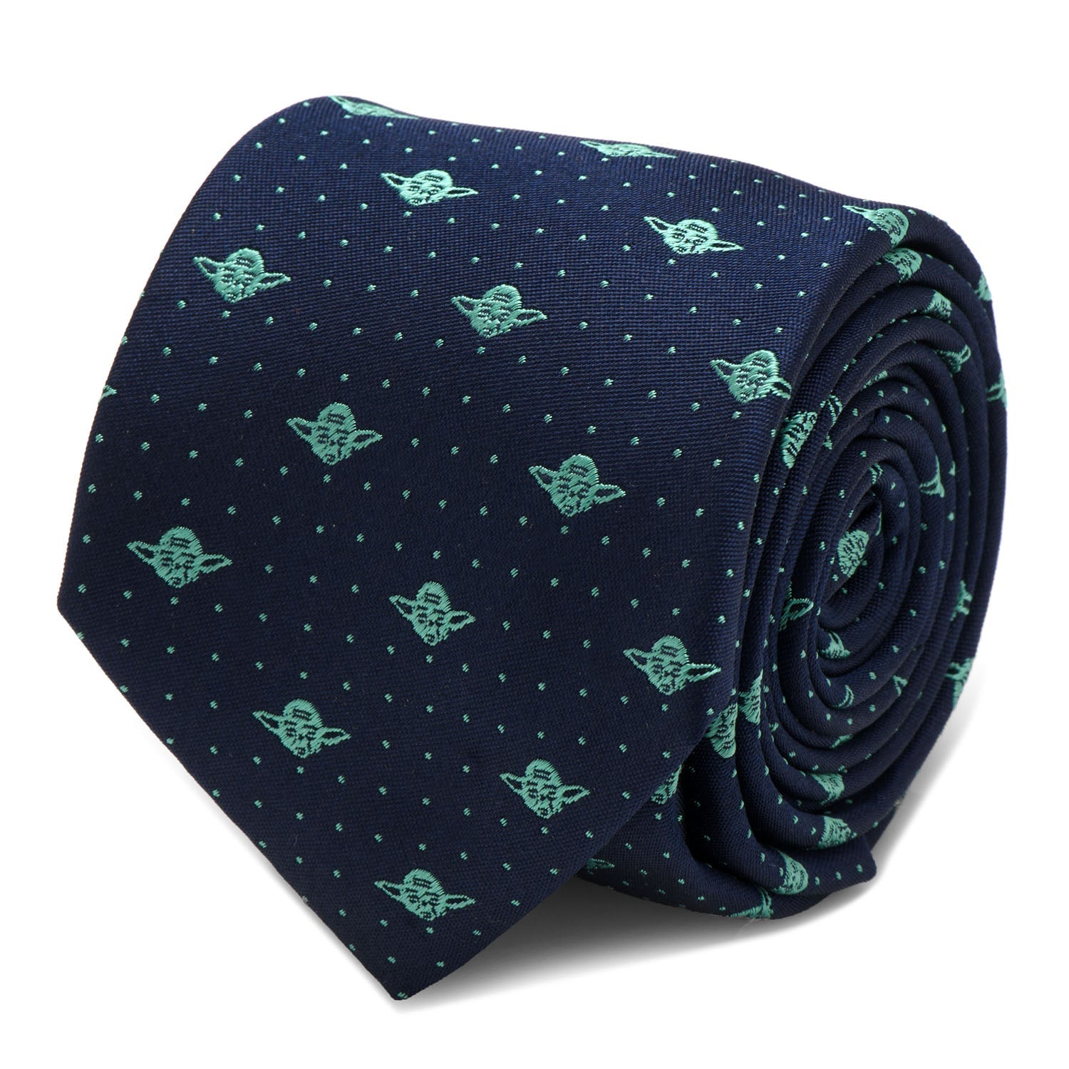Star Wars Yoda Dotted Navy Tie by Cufflinks.com
