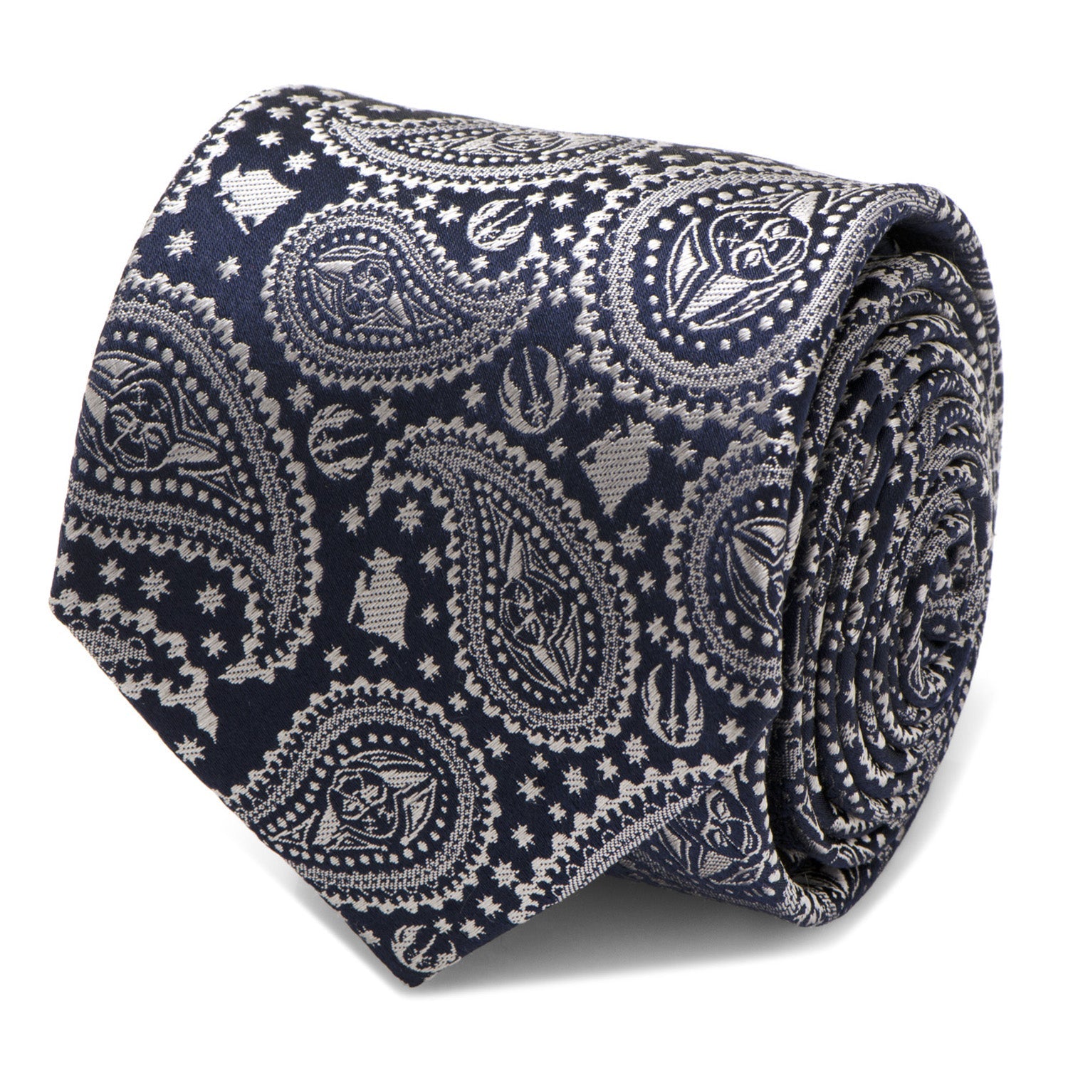 Star Wars Yoda Navy Paisley Tie by Cufflinks.com