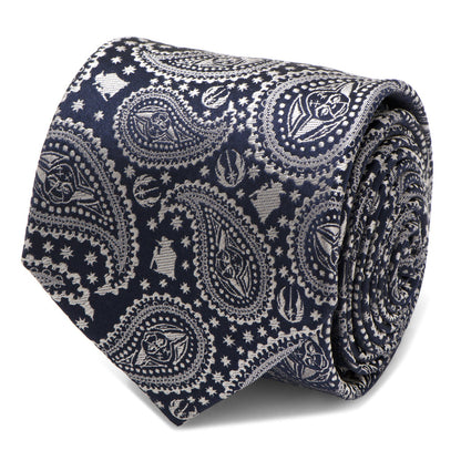 Star Wars Yoda Navy Paisley Tie by Cufflinks.com
