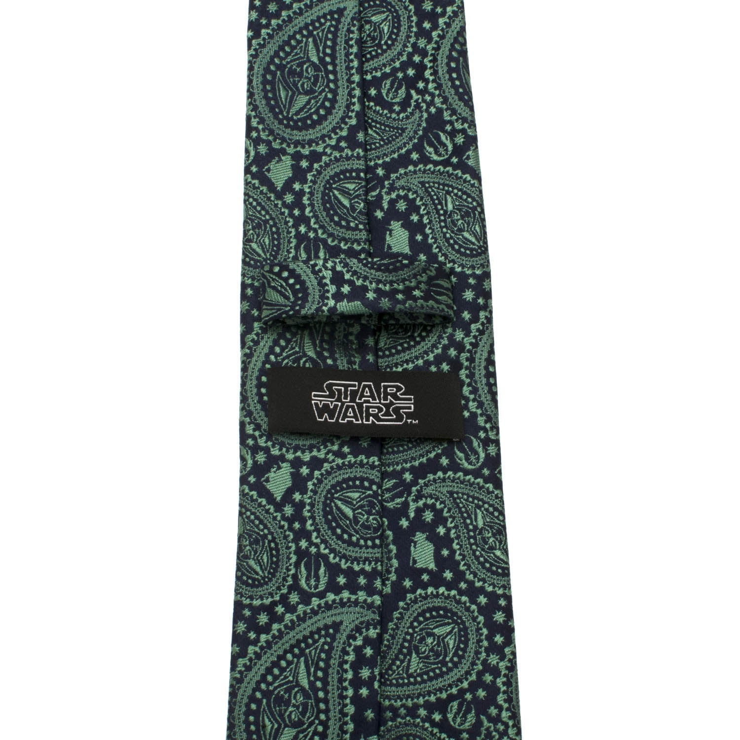 Star Wars Yoda Green and Blue Paisley Tie by Cufflinks.com