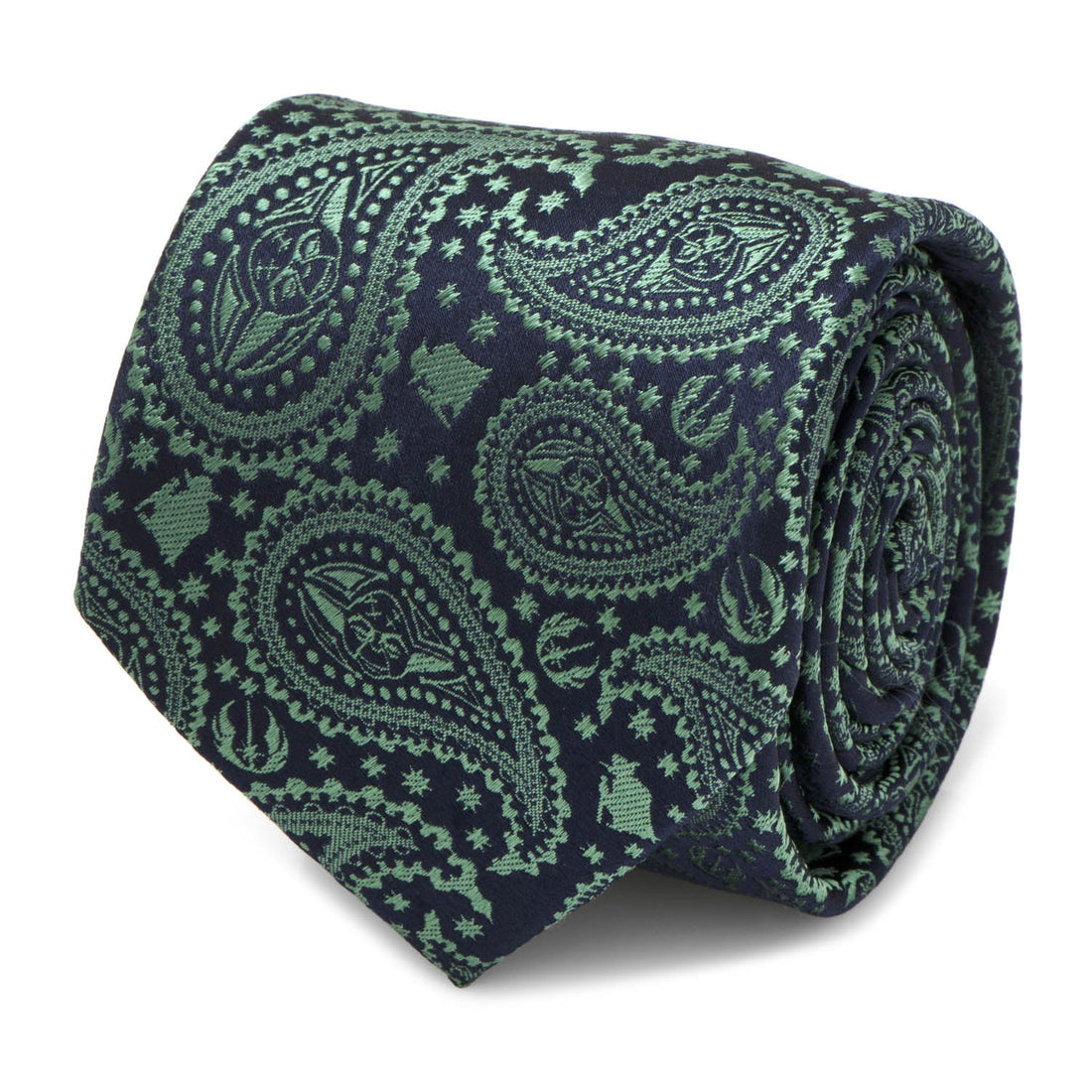 Star Wars Yoda Green and Blue Paisley Tie by Cufflinks.com
