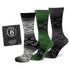 Star Wars Yoda Green, Gray, and Black Ombre Dress Socks and Jedi Crest Lapel Pin Gift Set  DestGlow
