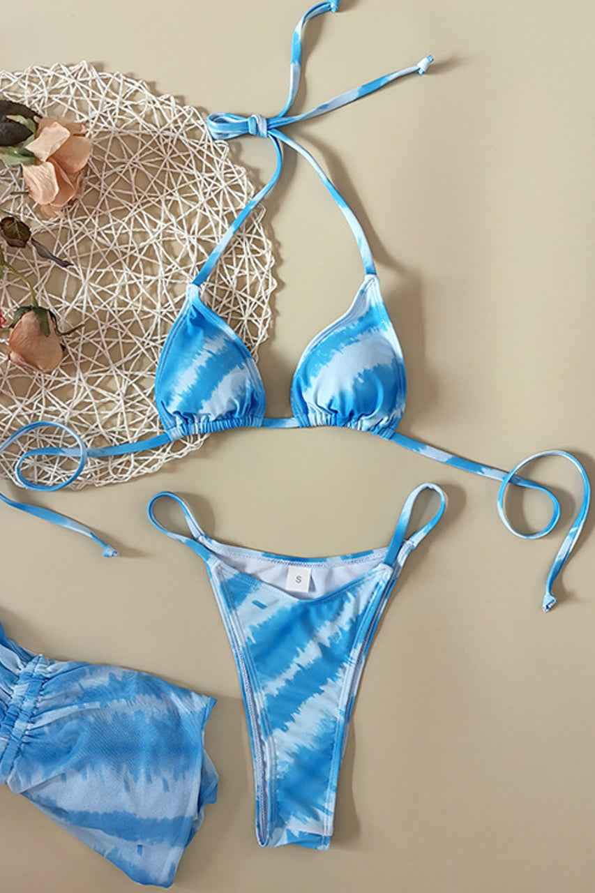 Blue Bombshell Bikini and Cover Up