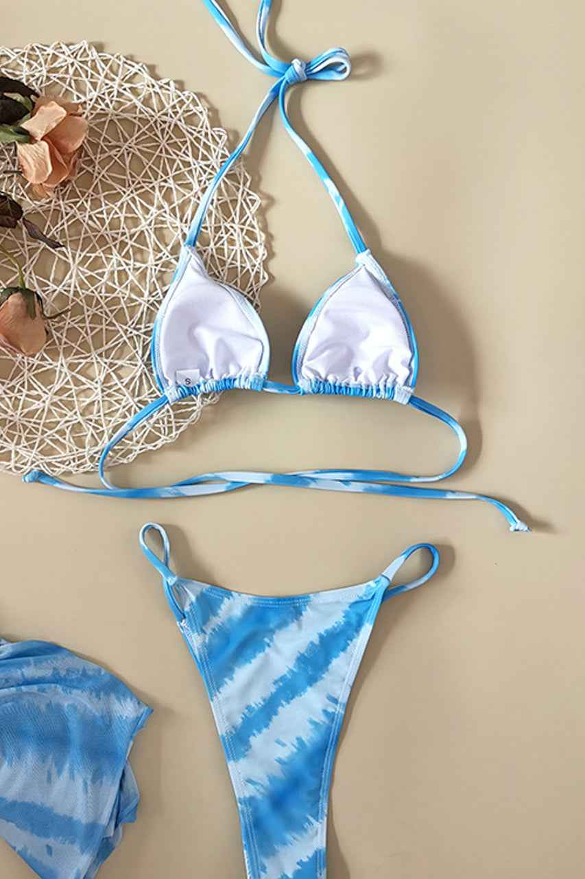 Blue Bombshell Bikini and Cover Up