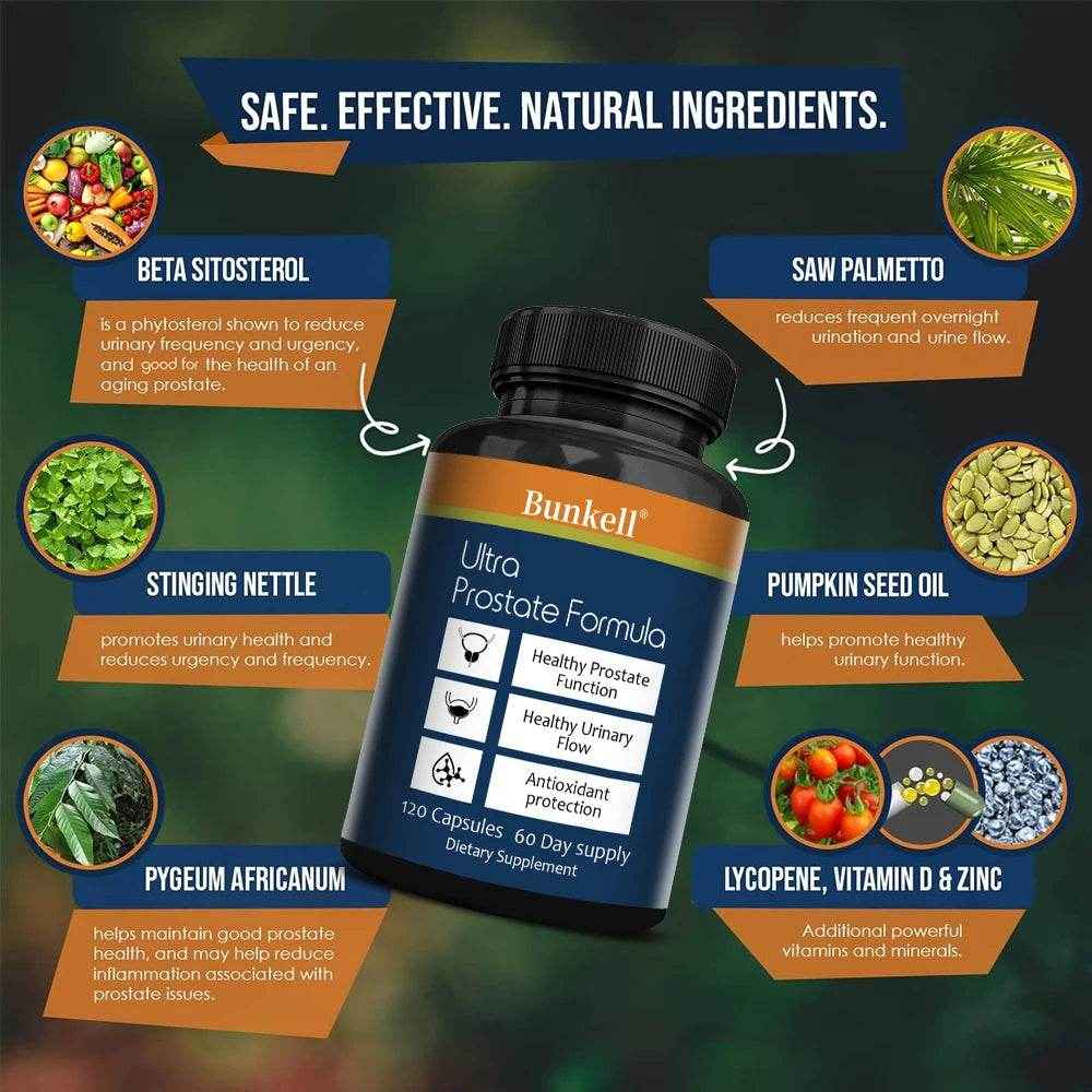 Ultra Prostate Formula - Saw Palmetto, Prostate Health, Antioxidant, Urine Flow, Bladder Emptying, Relieve Frequent Urination