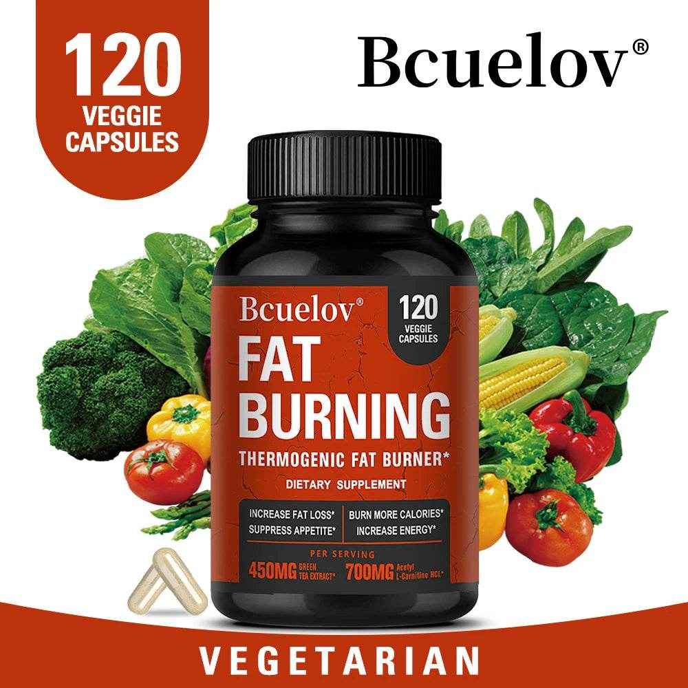 Slimming Capsule Fat Burner, with Acetyl-L-Carnitine, Green Tea Extract and Caffeine - for Healthy Weight Management Supplement