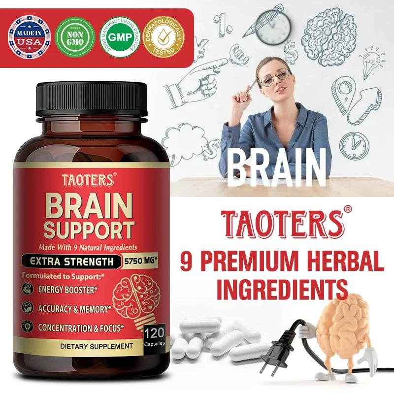 Ashwagandha Root Extract, Brain Support, Helps with Memory and Focus, Accuracy and Concentration, Energy Support.