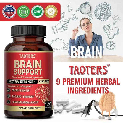 Ashwagandha Root Extract, Brain Support, Helps with Memory and Focus, Accuracy and Concentration, Energy Support.