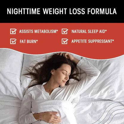 Fat Burning Supplement + Melatonin Supplement - for Sleep, Muscle, Metabolism and Weight Management,Boost Metabolism