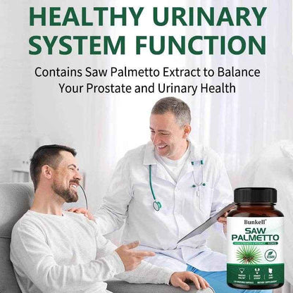 Saw Palmetto Supplement 500mg – Anti-Aging Hair Vitamins To Help with Hair Care, Support Urinary Tract and Prostate Health