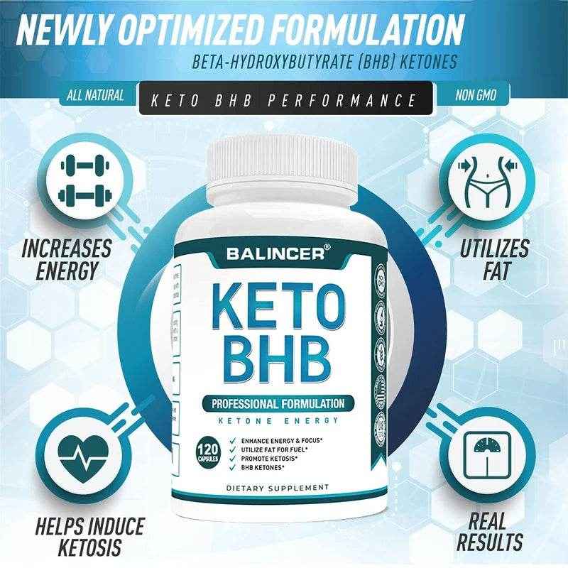 Balincer Advanced Keto Supplement for Supporting Ketosis, Weight and Diet Management - Suitable for Men and Women