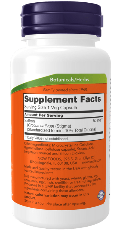 Saffron 50mg by Country Life Natural Foods