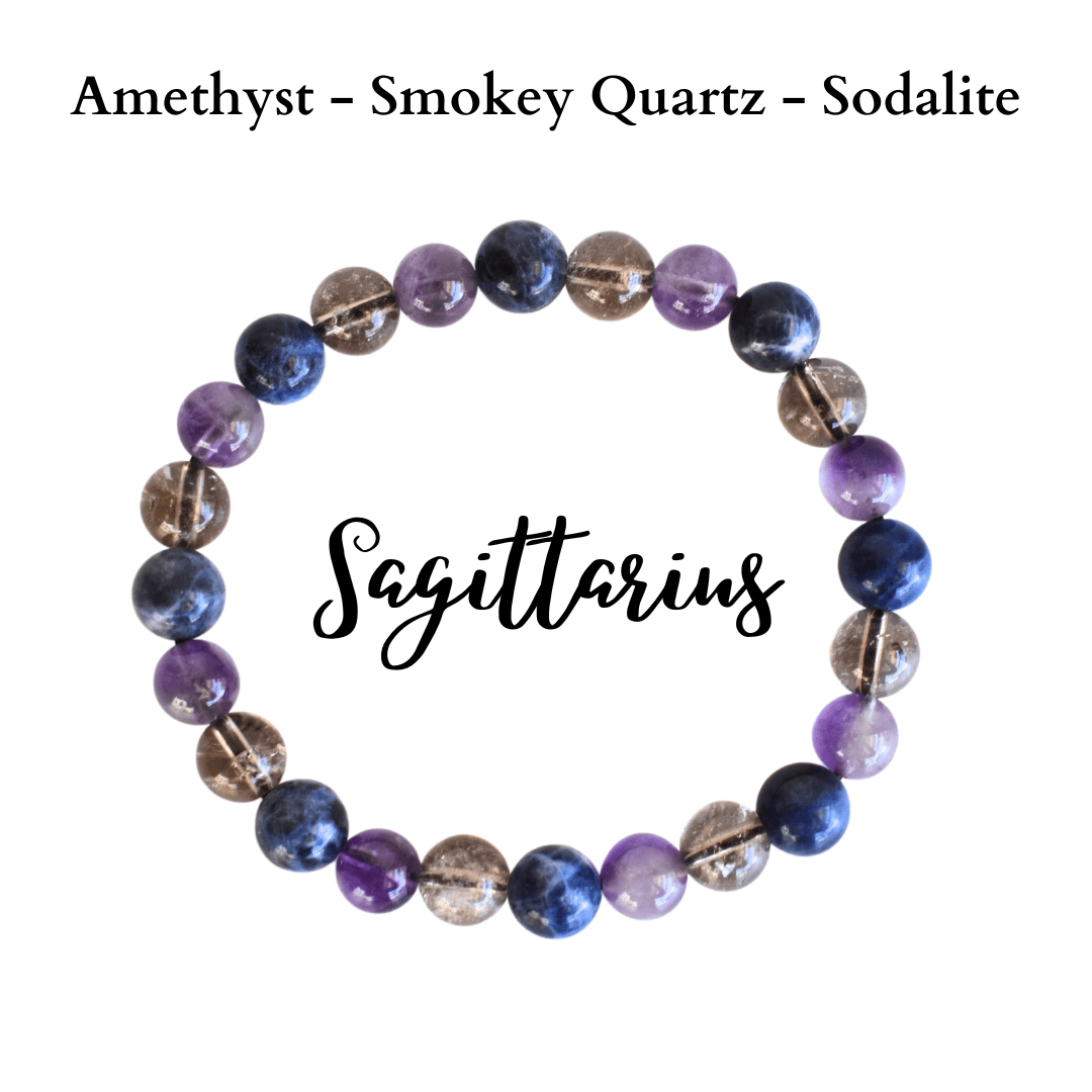 Sagittarius Zodiac Crystal Bracelet, Sagittarius Gifts  DestGlow