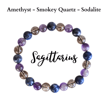 Sagittarius Zodiac Crystal Bracelet, Sagittarius Gifts  DestGlow