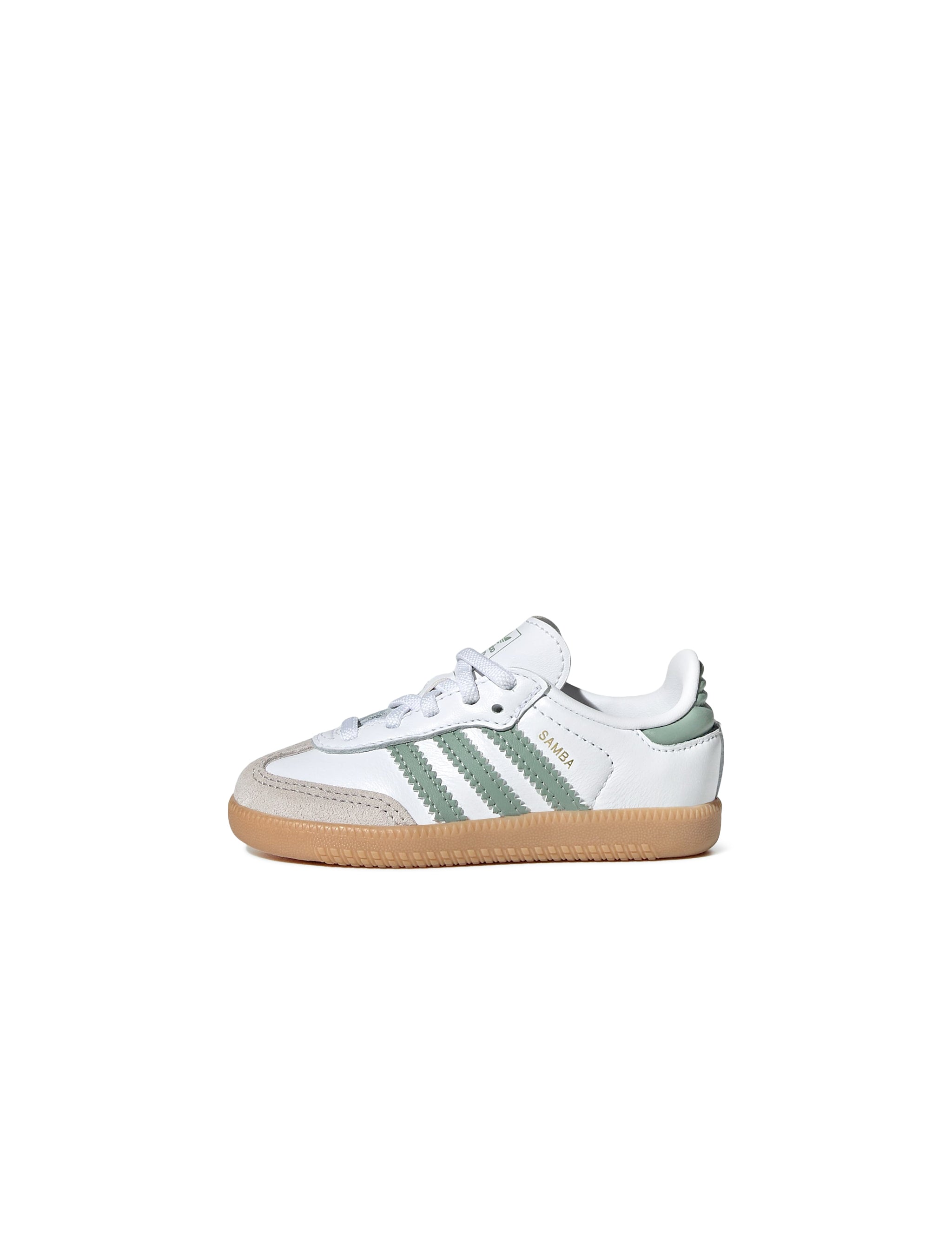 Adidas (TD) Samba - Cloud White/Green by Denim Exchange