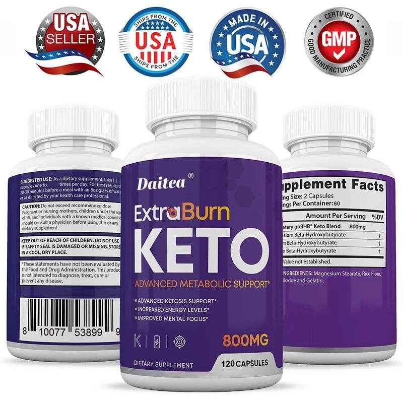 KETO Capsules - Fat Burner - Advanced Ketosis Support, Helps Metabolism, Digestion, Immunity, Energy, Mental Focus