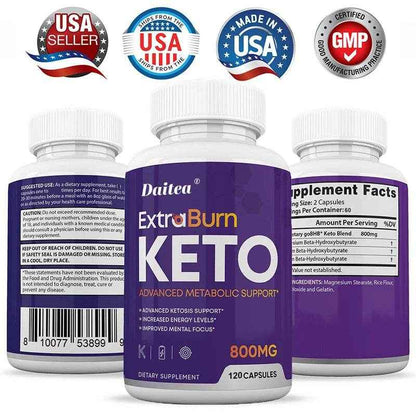 KETO Capsules - Fat Burner - Advanced Ketosis Support, Helps Metabolism, Digestion, Immunity, Energy, Mental Focus