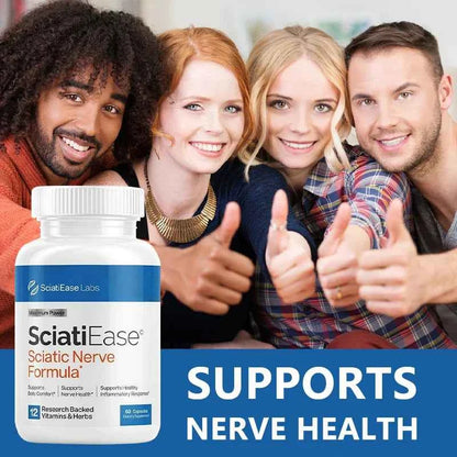 Sciatic Nerve Health Support Supplement with PEA, Vitamin B Complex, Alpha Lipoic Acid for Muscles Joints Sleep Nerve Support