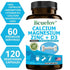 Calcium Magnesium Zinc Vitamin D3 Supplement, Helps Bones, Muscles and Nerve Function, Immune Function and Overall Health