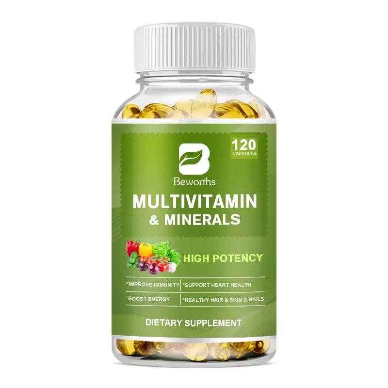 BEWORTHS Complex Vitamin Mineral Capsules Support Immune Health and Metabolic Health Comprehensive Health Support for Adults