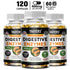 Digestive Enzyme Supplement, Beneficial Bacteria Support Immune, Digestive & Cardiovascular Health, 60 Capsules