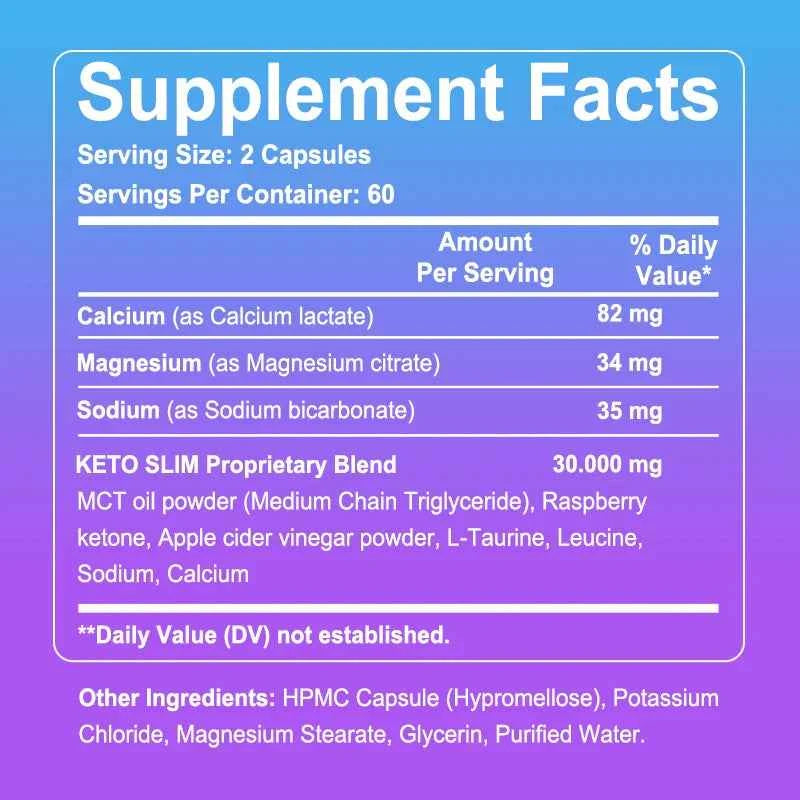 Fat Burner, Weight Loss Supplement, Appetite Suppressant, Energy Supplement, Nutrient Digestion, Support Metabolism