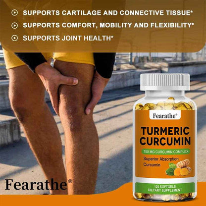 Organic Turmeric Capsules - Phytosome Supplement to Support Joint, Brain and Heart Health