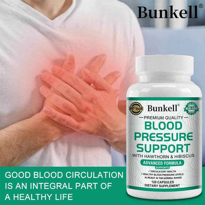 With Hawthorn and Hibiscus Extracts to Support Blood Pressure, Circulation, Cardiovascular and Heart Health, 120 Capsules