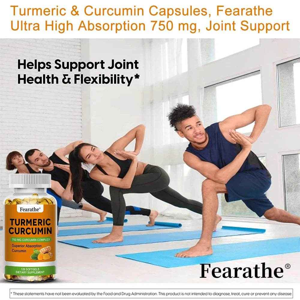 Organic Turmeric Capsules - Phytosome Supplement to Support Joint, Brain and Heart Health